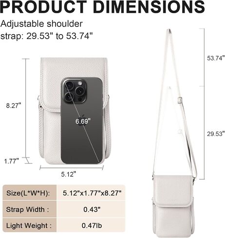Small Crossbody Cell Phone Purse for Women, Shoulder Phone Bag Wallet Pouch in Saudi Arabia