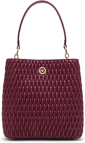 Anne Klein Ruched Bucket Bag with Convertible Strap in Saudi Arabia