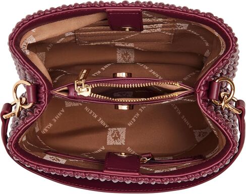 Anne Klein Ruched Bucket Bag with Convertible Strap in Saudi Arabia