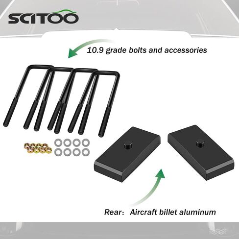 SCITOO 1 inch Rear Leveling Lift kit for Chevrolet 1999-2021 Lift Strut Spacer Compatible for Chevrolet Silverado 1500 for GMC Sierra 1500 in Saudi Arabia