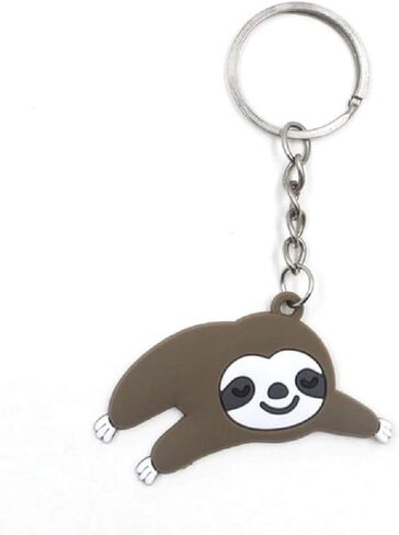 The Crafty Owl Silicone Sloths Key Chains. Single Item or Set of 5 Mixed Designs in Saudi Arabia