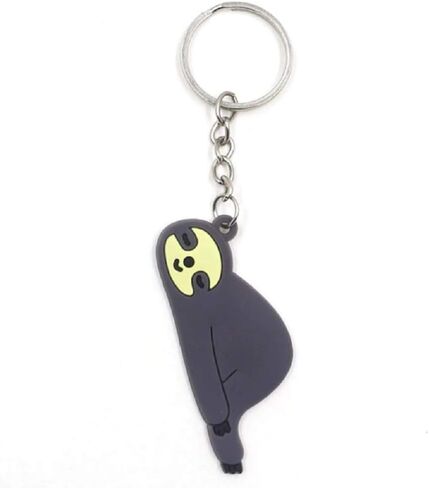 The Crafty Owl Silicone Sloths Key Chains. Single Item or Set of 5 Mixed Designs in Saudi Arabia