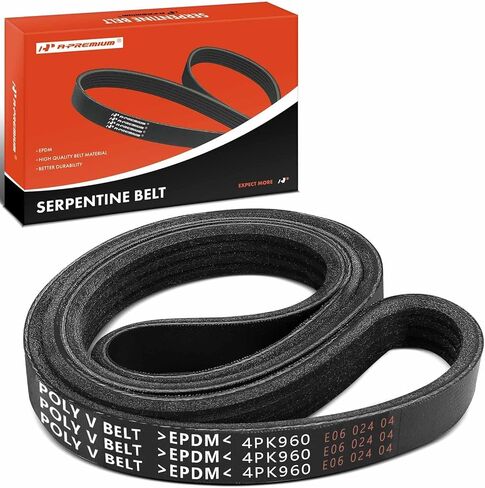 A-Premium 0K2AA15908 Serpentine Drive Belt Compatible with Chevy, Cadillac, GMC, Honda, Hummer, Workhorse, Isuzu, Acura Cars - Sierra, Suburban 2500, Express, Silverado, Yukon, W42, Passport & More in Saudi Arabia