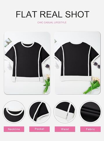 ملابس علوية صيفية للسيدات من SHEWIN قمصان غير رسمية كبيرة الحجم تيشيرتات فضفاضة بأكمام قصيرة موضة ربيع 2025 in Kuwait