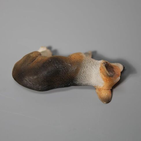 JXK النوم فصيل كورجي تمثال لكلب الراتنج فصيل كورجي تمثال لكلب لوحة القيادة الحلي مجموعات الزخرفية هدايا لمحبي الكلاب in Kuwait