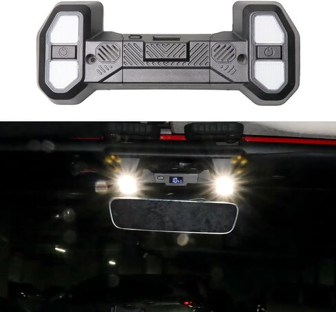 مصابيح LED داخلية قابلة لإعادة الشحن متوافقة مع 2018-2023 Jeep Wrangler JL 2/4 باب 4XE Gladiator JT Accessories زر ضغط LED وأضواء منطقة المقعد الأمامي 5980K أبيض 24 LED in Kuwait