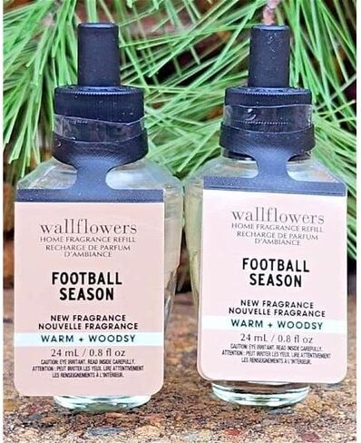 Football Season Wallflowers Fragrance Refill by Bath Bod Works, Full Size, 0.8 fl oz each, Pack of 2 in Saudi Arabia