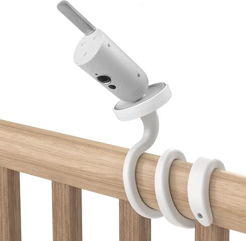 Clip Clamp Mount for Philips Avent Connected SCD973/37 /SCD923/26 /SCD921/26 Baby Monitor (White) in Kuwait
