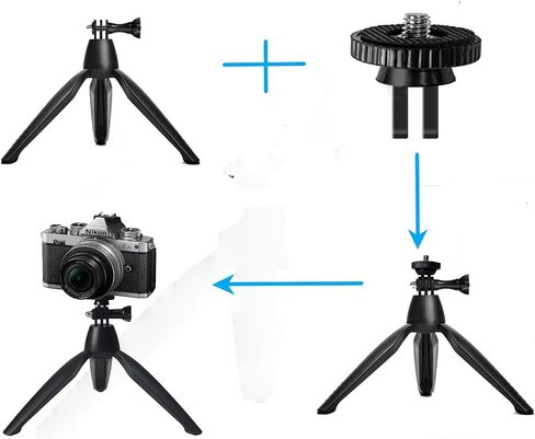 Phone Tripod Stand,Tripod for iPhone,Portable Mini Tripod with Wireless Remote and Rotate/Tilting Phone Holder for Video Recording/Vlogging,Tripod for Cellphone/Gopro and DSLR Camera (red in Saudi Arabia