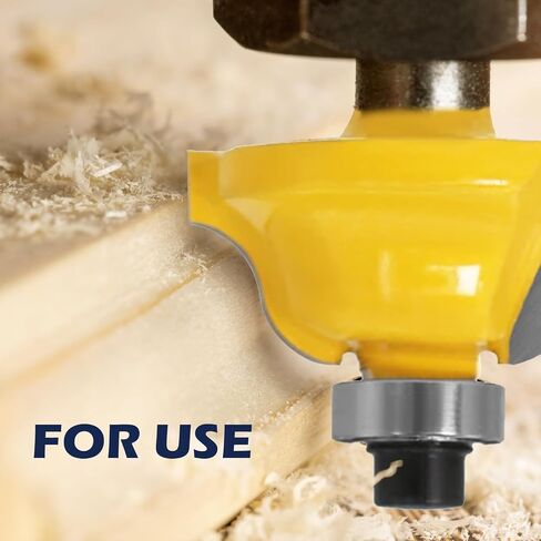 6pcs Flush Trim Router Bit Roundover/Core Box Router Bits 1/4 Shank,Carbide Router Bit Set for Beginners Woodworking, Flush Trim Cut Router Bits for Home DIY on Wood in Saudi Arabia