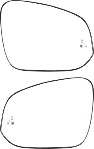 زجاج مرآة جانبية للسائق من Dasbencan متوافق مع Toyota RAV4 2012-2018 4Runner 2014-2020 Hilux Highlander 2016-2018 استبدال 87961-42D30 LH in Kuwait