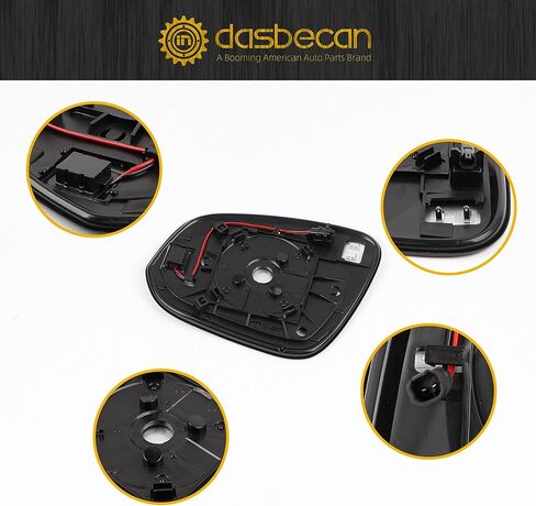 زجاج مرآة جانبية للسائق من Dasbencan متوافق مع Toyota RAV4 2012-2018 4Runner 2014-2020 Hilux Highlander 2016-2018 استبدال 87961-42D30 LH in Kuwait