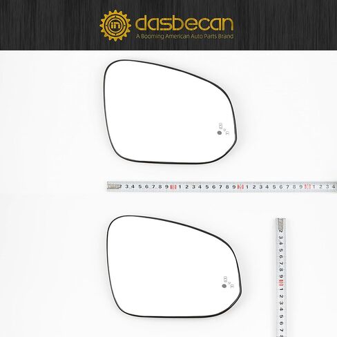 زجاج مرآة جانبية للسائق من Dasbencan متوافق مع Toyota RAV4 2012-2018 4Runner 2014-2020 Hilux Highlander 2016-2018 استبدال 87961-42D30 LH in Kuwait
