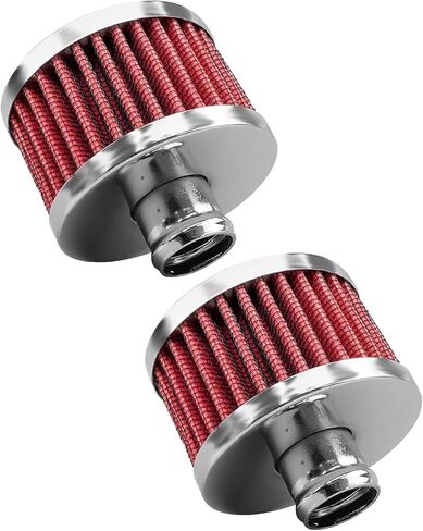 2Pcs Car Air Filter, Universal 23mm Air Intake Filter for Vehicles with 23mm Air Intake, High Flow Vent Valve Cover Breather Filter, Blue in Kuwait
