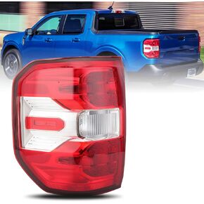Tail Light Rear Lamp Assembly Compatible with 2022-2024 Ford Maverick XL XLT Left Driver Side HALOGEN Type Part# NZ6Z-13405-C