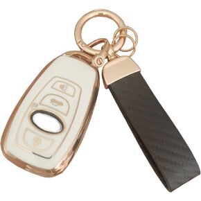 for BMW Key Fob Cover Key Protective Key Shell Holder Fit for BMW Mini Cooper F54 F55 F56 F57 F60 (White, for BMW-a)