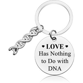 Adoption Gifts for Stepdaughter Stepson Step Children Gift Keychain Step Parent Gift Adopted Child Gifts Wedding Gift for Mother in Law Daughter in Law Stepmom Stepdad Gift Christmas Birthday Gift