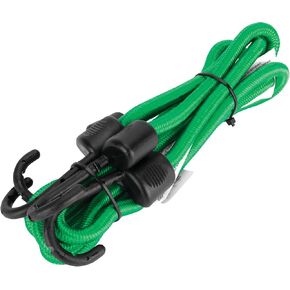Performance Tool W1832 Coated Steel 48" Bungee Cords, Multi-Strand Rubber Core, UV Resistant, Green/Black, 2-Pack