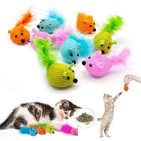 Anti-Bite Catnip Toy Set-Cat Chew Toy for Indoor Cats,Cleans Teeth,Promotes Digestion, Interactive Kicking Cat Toys,Cat Chew Rope Toy-Kitten & Cat Accessories - Pack of 4