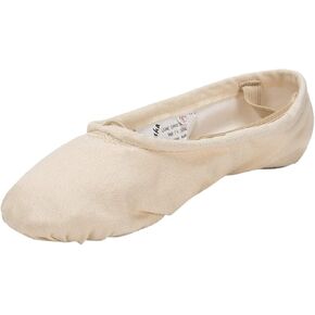 Sansha unisex-adult Pro 1 Canvas Ballet Slipper,Flesh,11 W (9 W US Women's/7 W US Men's)