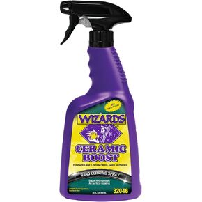 Wizards Ceramic Boost - Comprehensive SiO2-Based Ceramic Coating For Vehicle Detailing Supplies - Ceramic Coating For Cars - Easy to Use Car Care Tool - Ceramic Paint Protective Spray - 22 oz