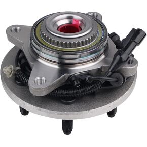 Front 515046 4WD Wheel Hub & Bearing Assembly Compatible with 2004-2005 Ford F-150 2004 F-150 Heritage 6Lugs w/ABS