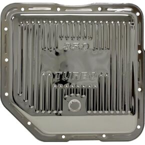 Compatible/Replacement for Chevy/GM Turbo TH-350 Steel Transmission Pan - Chrome