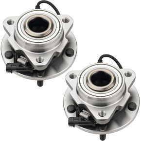 Torchbeam Pair 513200 Front Wheel Hub Bearing Assembly for 1998-2005 Chevrolet Blazer, 1998-2001 GMC Jimmy Wheel Bearing 5 Lugs W/ABS