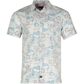 Salt Life Men's Ocean Drift Woven Short Sleeve Tee