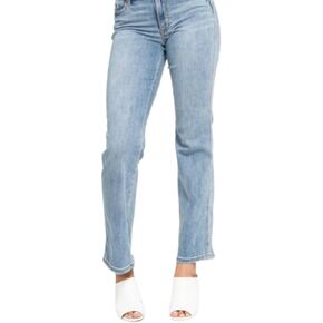 Judy Blue Mid Rise Cell Phone Pocket Dad Jean – Classic Relaxed Fit Blue Jeans Pants - 82540