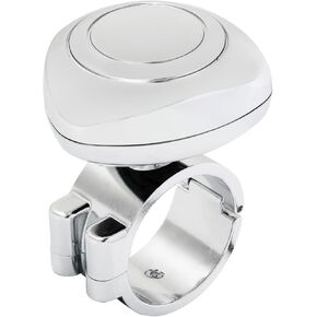 GG Grand General 80086 Chrome Plastic Steering Wheel Wheel Spinner Knob with 1-3/4 inches Diameter