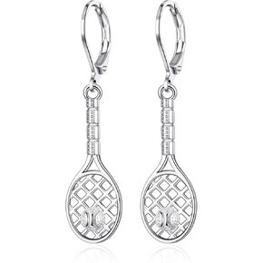 Tennis Earrings for Women Dangle Leverback Earrings Sport Jewelry Gifts for Women