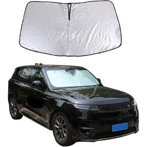 Car Windshield Sunshade Custom Fit for Land Rover Range Rover Sport 2023-2024 Foldable Sun Shield Reflective Polyester Sun Visor Cover Block Heat,UV Rays Sun Visor Protector (Style A)