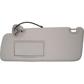 Dasbecan Left Driver Side Sun Visor Compatible with 2013-2018 Dodge Ram 1500 2500 3500 4500 5500 Sunvisor Replace# 1VF25BD1AD (Gray)