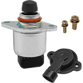Idle Air Control Valve IAC + Throttle Position Sensor TPS, Throttle Position Sensor and Idle Control Valve Set Compatible with Chevy, GMC, Cadillac, Suburban, Tahoe, Sierra, GTO, More