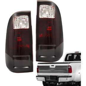 LABLT A Pair of Smoked Black Taillights Replacement for 2008-2016 F250 Tail Lights BC3Z13404A BC3Z13405A