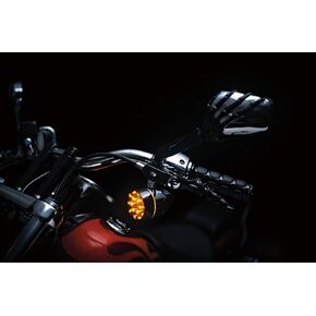 Kuryakyn 6320 Premium ISO Handlebar Grips for Dual Cable Throttle Control: 1982-2019 Harley-Davidson Motorcycles, Gloss Black, 1 Pair
