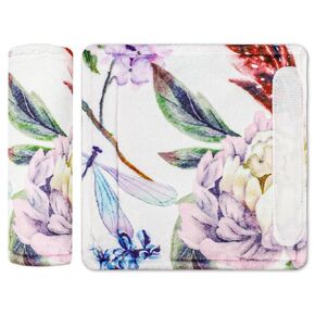 Baby Car Seat Strap Covers Shoulder Pads for Baby Kid, Super Soft Infant Carseat Belt Covers for All Car Seat Stroller, Floral