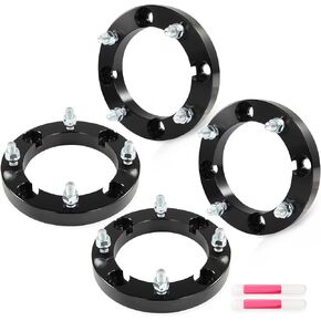 SCITOO 1" Wheel Spacers 4Pcs 4x156 12x1.5 131mm Black Wheel Adapters for Polaris General 1000 2017 2022,for Polaris General 1000 EPS 2016-2020,for Polaris General 1000 EPS Deluxe 2016-2022