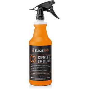 Suds Lab C3 Complete Car Cleaner, Multipurpose Car Wash Solution for Interior and Exterior Cleaning, Spray for Automotive Detailing, 32 oz