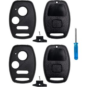 StandardAutoPart (Set of 2 Car Remote Head Key Shell Case Compatible with Honda Civic Fit CR-V Insight Odyssey Pilot Fit (No Key Cutting Required)