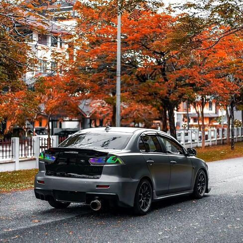 مجموعة مصابيح LED HCMOTIONZ RGB لمصابيح Mitsubishi Lancer EVO X 2008-2020 الخلفية مع إشارة انعطاف تسلسلية/رسوم متحركة لبدء التشغيل/جوانب السائق والركاب... in Saudi Arabia