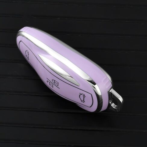 OFFWEGO for Tesla Key Fob Cover, Anti Scratch Durable TPU Protector Key Fob Case Compatible with Model 3 Model S Model Y Remote Smart Key, White in Kuwait