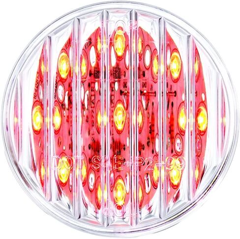 United Pacific 38363B - Clearance/Marker Light - Red Led/Clear Lens, 2 In., 9 Led, Bulk in Saudi Arabia