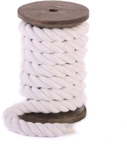 Ravenox Twisted Polyester Rope | (White)(1/4-in x 10-ft) | Made in The USA | for All Your Commercial Lifting, Pulling, Rigging, Towing, Securing, Tie-Down Needs | Low Stretch, Chemical Resistant in Saudi Arabia