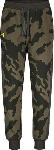 Under Armour Boys' Fury Jogger, Baroque Green (310)/Yellow, Youth Large in Saudi Arabia
