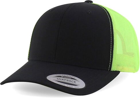 Trendy Apparel Shop Flexfit Oversize XXL Structured Blank 6 Panel Retro Trucker Mesh Cap in Kuwait