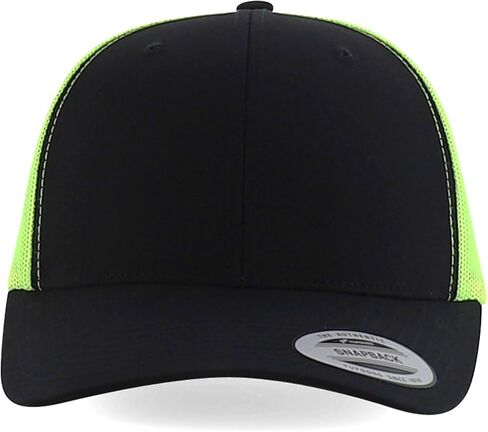 Trendy Apparel Shop Flexfit Oversize XXL Structured Blank 6 Panel Retro Trucker Mesh Cap in Kuwait