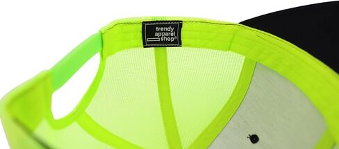 Trendy Apparel Shop Flexfit Oversize XXL Structured Blank 6 Panel Retro Trucker Mesh Cap in Kuwait