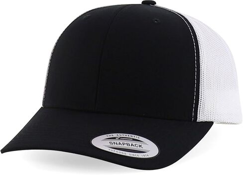 Trendy Apparel Shop Flexfit Oversize XXL Structured Blank 6 Panel Retro Trucker Mesh Cap in Kuwait
